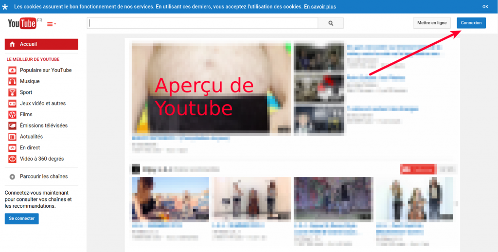 Page youtube