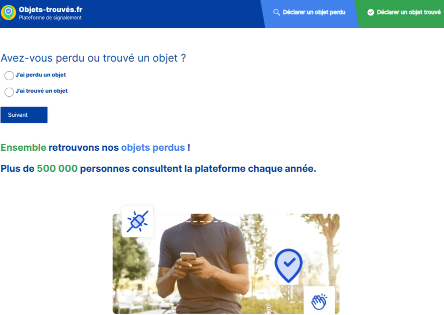 Site Objets Trouvés